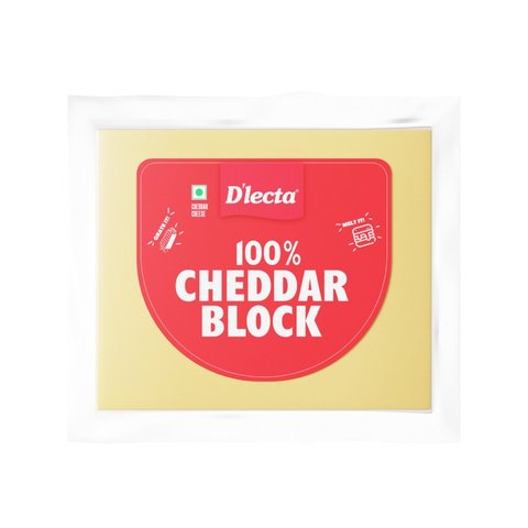 D'lecta 100% Cheddar Cheese Block