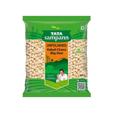 Tata Sampann Unpolished Kabuli Chana (Big Size)