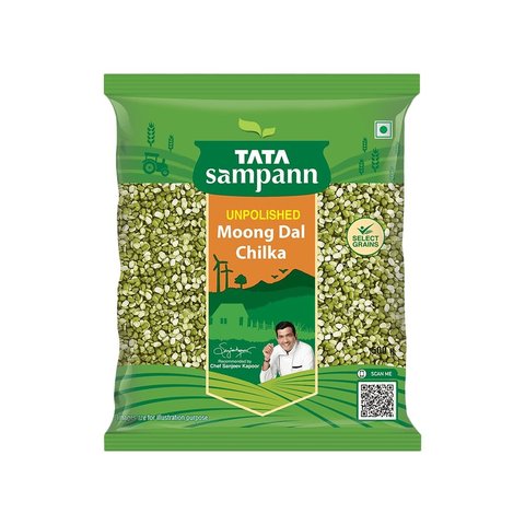 Tata Sampann Unpolished Green Moong Dal (Chilka)