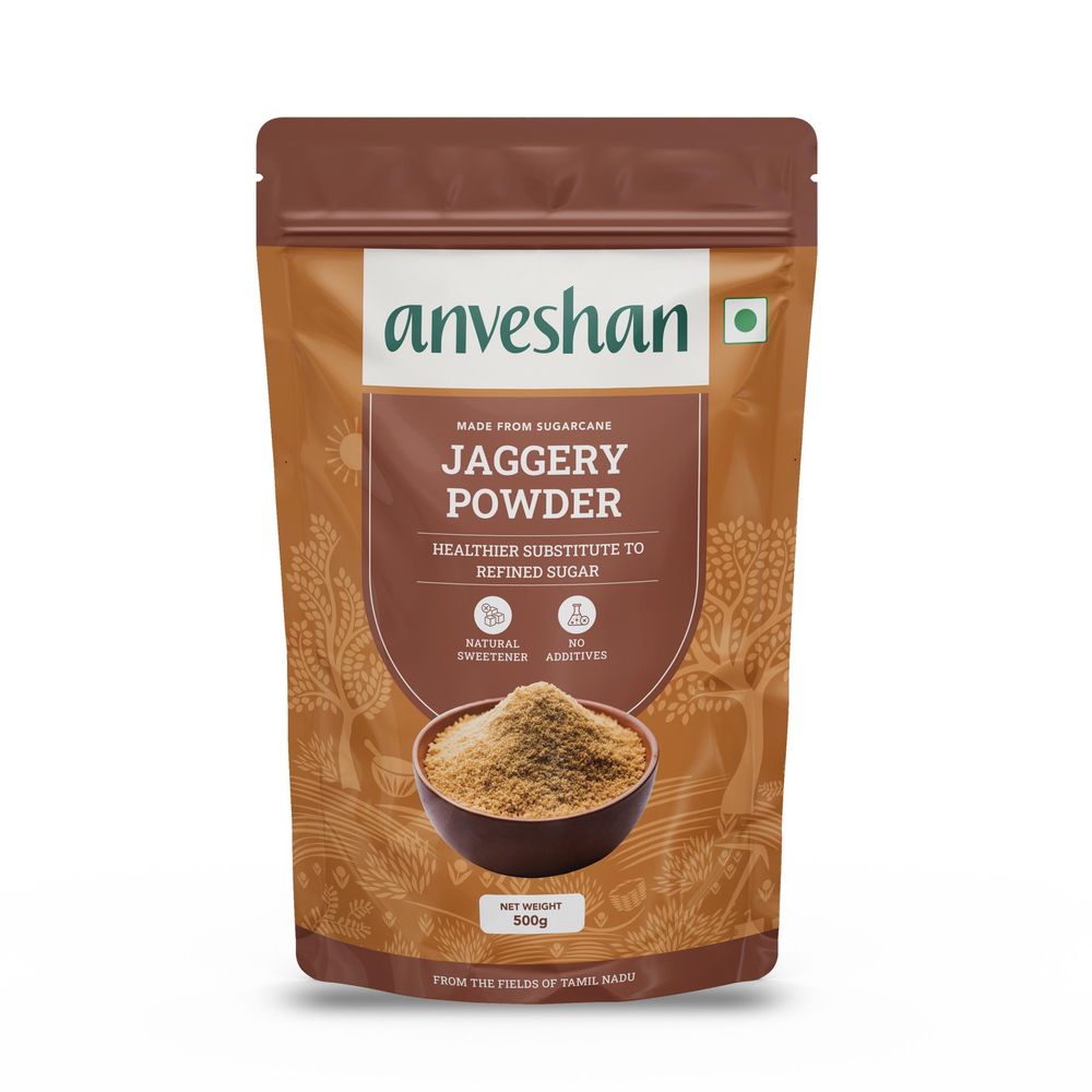 Anveshan Premium Jaggery Powder - Sustainable Alternative To Refined Sugar